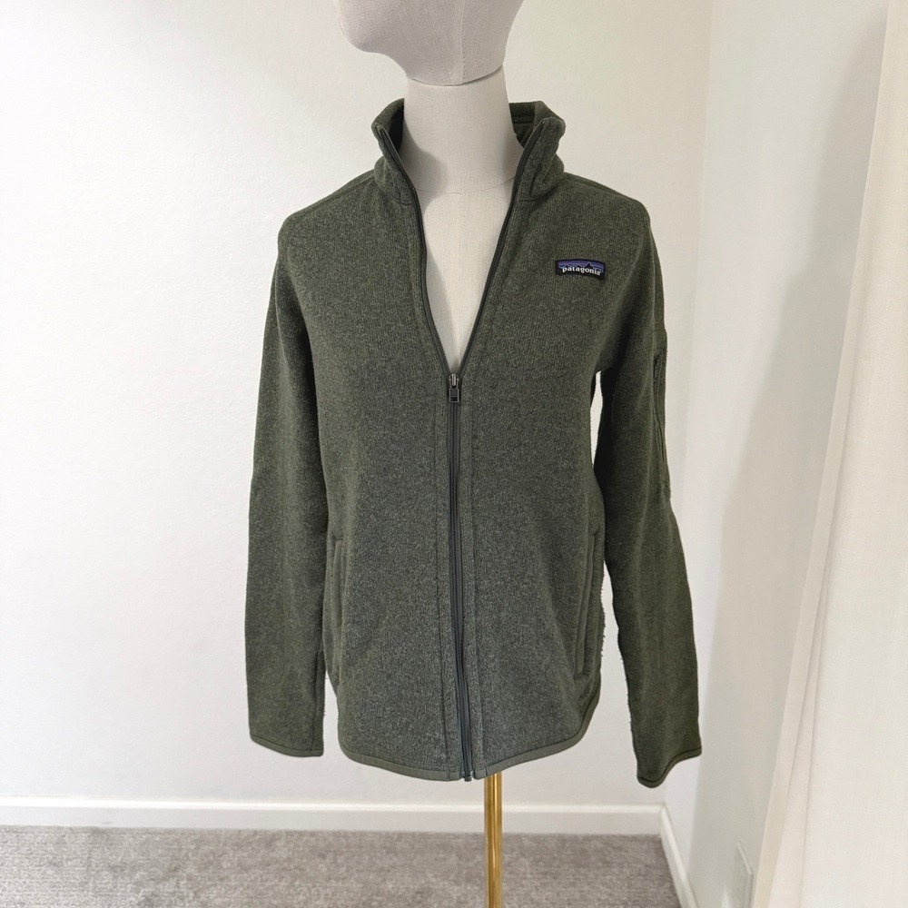 Patagonia Better Sweater Full Zip Jacket Womens Small Green Fleece Gorpcore